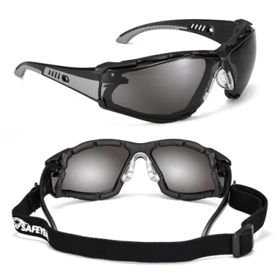 Abbildung von SAFEYEAR Anti Nebel getönte Sicherheitsbrille Für Arbeit, mit kratzfest, UV 400, schlagfest. EN166 Zertifizierte Schutzbrille DIY, Labor Chemie, Radfahren Sport Sonnenbrille (drei Farben)