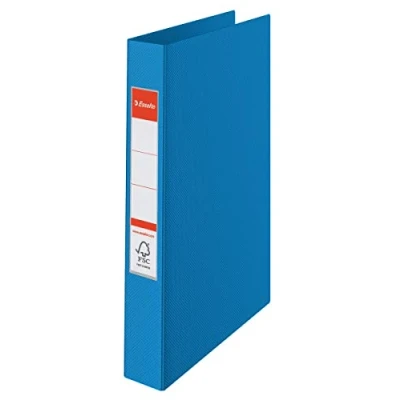 Abbildung von Esselte 4 Ringbuch, PP, bis zu 190 Blatt, Vivida Serie, Rücken 42 mm, 14452 A4, blau
