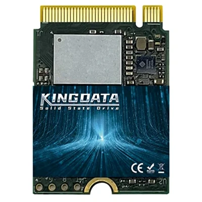 Abbildung von KINGDATA 1TB M.2 2230 SSD PCIe NVMe Gen 4.0X4 Internal Solid State Drive für PS5 Steam Deck, Microsoft Surface, Ultrabook, Laptop, Desktop (M.2 4.0, 1TB)