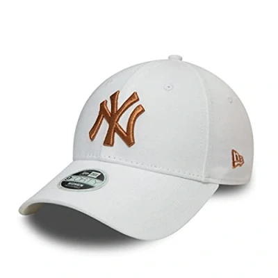 Abbildung von New era York Yankees MLB Cap 9Forty verstellbar Basecap Damen Kappe Metallic Logo weiß One Size