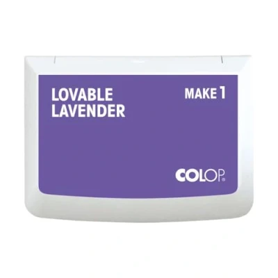 Abbildung von COLOP Stempelkissen MAKE 1 lovable lavender, 50 x 90 mm, Kissen für traditionelle Handstempel und Kreativstempel