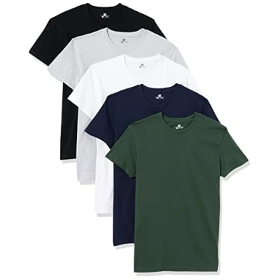 Abbildung von Lower East Basic Rundhals T Shirts für Herren (5er Pack 10er Pack) aus 100% Baumwolle I Shirt Herren, in vielen Farben, Mehrfarbig, S