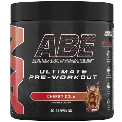 Abbildung von Applied Nutrition ABE Pre Workout Pulver Booster für Energie &amp; Leistung mit Citrullin, Kreatin Monohydrat, Beta Alanin (375 g 30 Portionen)(Icy Blue Raz)