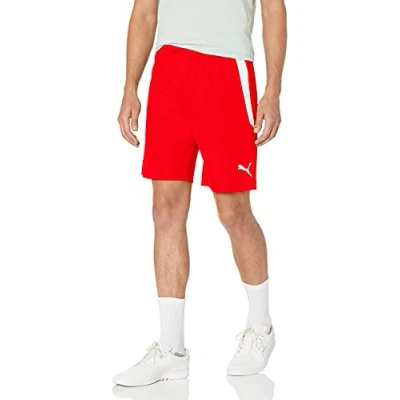 Abbildung von PUMA Herren Teamliga 8&quot; Shorts, Red Weiß, Mittel