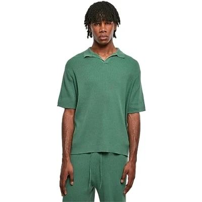 Abbildung von Urban Classics Herren TB6252 Ribbed Oversized Shirt Hemd, Leaf, L