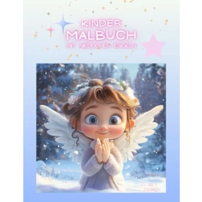 Abbildung von Kinder Malbuch: Mit niedlichen Engeln für Weihnachten