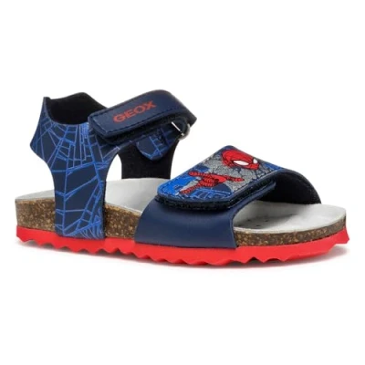 Abbildung von Geox Marvel Spiderman Riemensandalette für Kinder, Größe: 23, Navy/red Schuhe