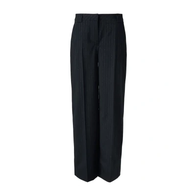 Abbildung von comma Nadelstreifen Chino, Damen, Größe: 42, Navy