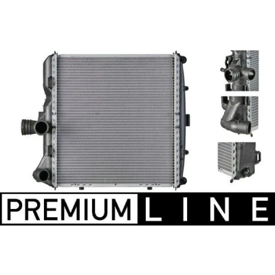 Abbildung von MAHLE ORIGINAL CR 817 000P Kühler, Motorkühlung für Fahrzeuge mit/ohne Klimaanlage 340 366 42 Kühlrippen gelötet kfzteile, mister auto, atp autoteile,