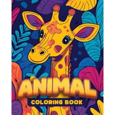 Abbildung von Adorable Animals Coloring Book: Cute Lions, Deer, Sheep &amp; More for Kids: Fun and Easy Pages of Wild Farm Children Ages 3 7