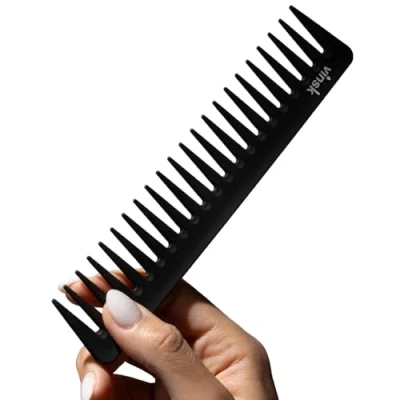 Abbildung von vinsk® Carbon Kamm Bartkamm grob Haarkamm für Männer 100% antistatisch Bart &amp; Haare grober Styling in Friseur Qualität breiter perfektes Haarstyling jetzt ansehen