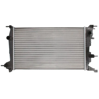 Abbildung von THERMOTEC D7R049TT Kühler, Motorkühlung Aluminium für Fahrzeuge mit/ohne Klimaanlage 630 378 23 Schaltgetriebe Kühlrippen mechanisch gefügt