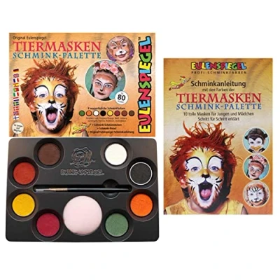 Abbildung von EULENSPIEGEL Schminkpalette Tiermasken 10 Teile