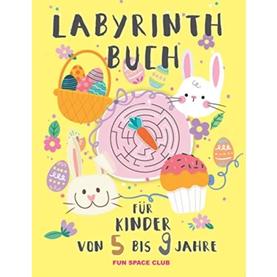 Abbildung von Labyrinth Buch für Kinder von 5 bis 9 jahre: Rätselblock ab jahre! Labyrinthe Rätsel Spaß Mädchen &amp; Jungen