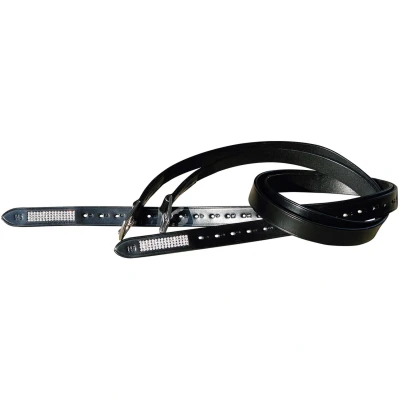 Abbildung von Harry&#039;s Horse Steigbuegelriemen Crystal Schwarz Warmblut