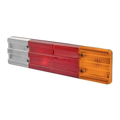 Abbildung von HELLA 2VP 004 887 021 Rückleuchte rechts P21W, R10W schwarz 12, 24 ohne Glühlampen mit Lampenträger MERCEDES BENZ: Vario Box Body / Estate