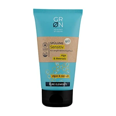 Abbildung von GRN [GRÜN] Biokosmetik Spülung Sensitiv Meersalz &amp; Alge für sensibles Haar, verleiht Geschmeidigkeit vegan 150 ml