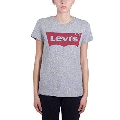 Abbildung von Levi&#039;s THE Perfect Tshirt print, Damen, Größe: Small, Grey