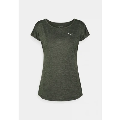 Abbildung von Salewa PUEZ melange DRY TEE Sport Tshirt, Damen, Größe: 40, Dark olive