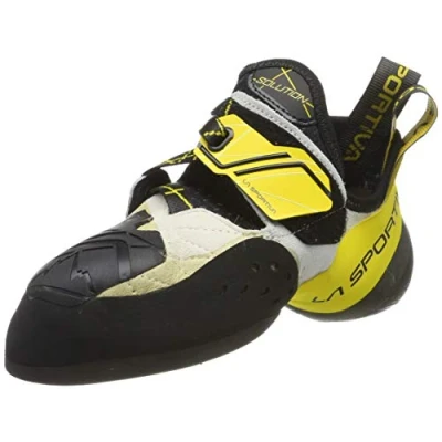 Abbildung von LA SPORTIVA Unisex Solution White/Yellow Kletterschuhe, Weißgelb, 44 EU
