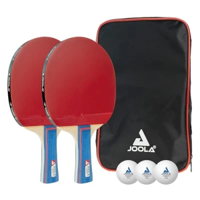 Abbildung von JOOLA 54820 Tischtennis Set Duo Bestehend aus 2 Tischtennisschläger+3Tischtennisbälle+1Aufbewahrungstasche,mehrfarbig,onesize