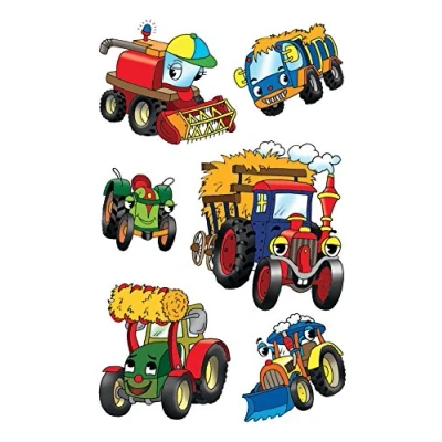Abbildung von AVERY Zweckform 53144 Kinder Sticker Traktoren 18 Aufkleber