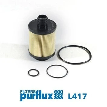 Abbildung von PURFLUX L417 Ölfilter Filtereinsatz OPEL: Insignia A Saloon, Sports Tourer, Zafira C CHEVROLET: Malibu VIII, SAAB: 9 5 Saloon