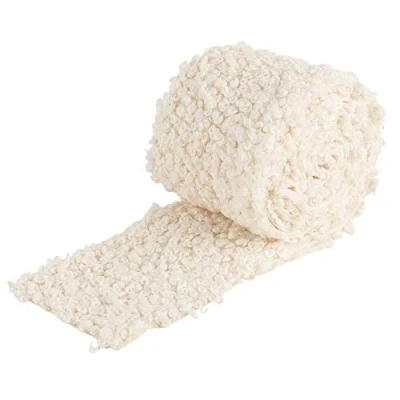 Abbildung von Ideen mit Herz Kunstfell Band Teddy Fellstoff 8 cm breit 2 m lang creme weiß ideal zum Basteln, Nähen, Dekorieren Tischläufer