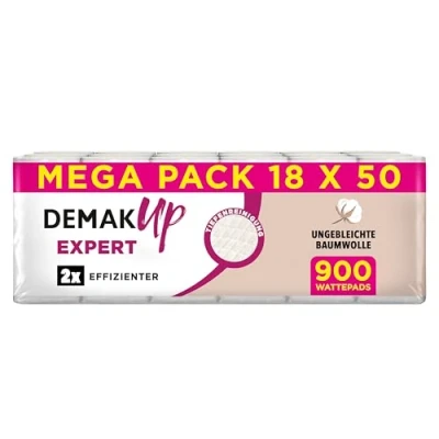 Abbildung von Demak&#039;Up Expert oval Wattepads, Mega Pack, 18 Packungen mit je 50 Pads