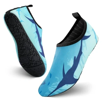 Abbildung von JOTO Wasserschuhe für Damen Herren Kinder, Unisex Badeschuhe Strandschuhe Quick Dry Schnelltrockend Aquaschuhe Schwimmschuhe Surfschuhe Barfuß Schuhe