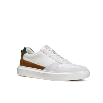 Abbildung von Geox Herren U DEIVEN A Sneaker, Off White/Cognac, 44 EU