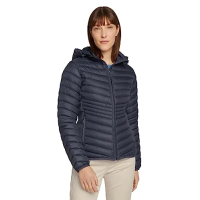 Abbildung von TOM TAILOR Damen Lightweight Steppjacke mit Kapuze 1029206, 11281 Dove Grey, L