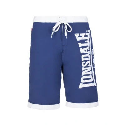 Abbildung von Lonsdale Clennell Badeshorts, Herren, Größe: Medium, Blue white