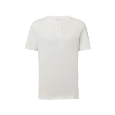 Abbildung von s.Oliver Henley Tshirt basic, Herren, Größe: XXL, Weiß
