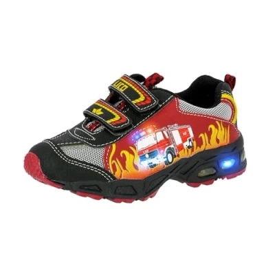 Abbildung von Lico Jungen Hot V Blinky Sneaker, Rot Schwarz Gelb, 28 EU