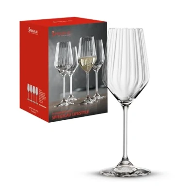Abbildung von Spiegelau 4 teiliges Champagnerglas Set, Sektgläser, Kristallglas, 310 ml, LifeStyle, 4450177