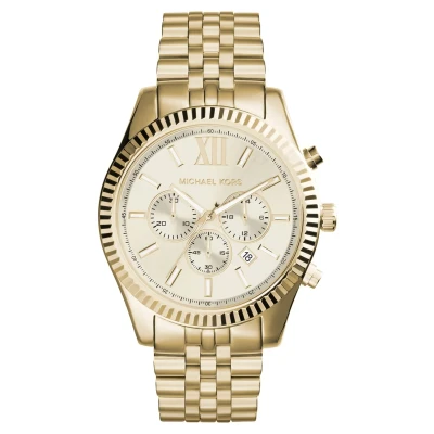 Abbildung von Michael Kors Lexington Chronograph goldcoloured, Größe: One Size, Gold coloured
