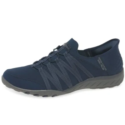 Abbildung von Skechers Damen Breathe Easy ROLL with ME Sneaker, Navy, 38 EU