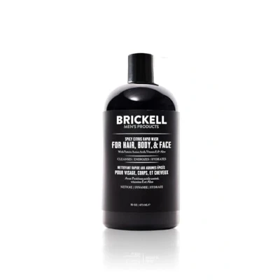 Abbildung von Brickell Men&#039;s Rapid Wash Natürlich und Organisch 3 in 1 Body Shower Gel für Männer (Würzige Zitrusfrische, 473 ml)