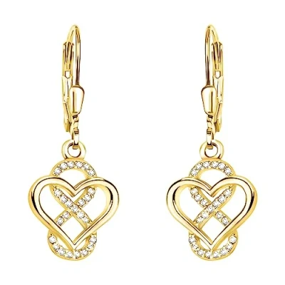 Abbildung von Sofia Milani Heart Infinity Ohrringe, Damen, Größe: One Size, Gold coloured