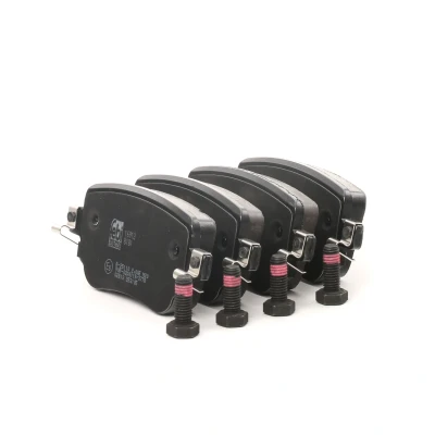 Abbildung von FEBI BILSTEIN 16912 Bremsbelagsatz Hinterachse mit Befestigungsmaterial VOLKSWAGEN: CADDY 4 Kombi, Sharan II, SKODA: Octavia 3 Combi, AUDI: Q3