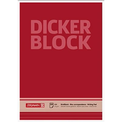 Abbildung von Brunnen 1052687 Briefblock / Schreibblock Der dicke Block (A4, liniert, 100 Blatt, 60g/m²)