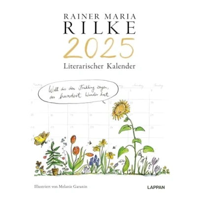 Abbildung von Rilke Kalender 2025 Wandkalender: Illustrierter Wandkalender mit Gedichten