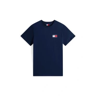 Abbildung von Tommy Jeans SLIM Essential FLAG TEE Tshirt basic, Herren, Größe: 44, Dark night navy