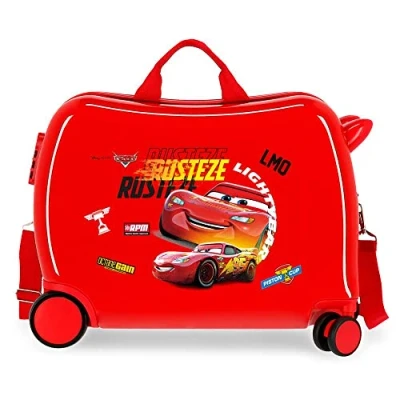 Abbildung von Disney Cars Rusteze Lightyear Kabinentrolley, Rot, 50 x 38 20 cm, Hartplastik, seitlicher Kombinationsverschluss, 34 l, 1,8 kg, 4 Räder, Handgepäck