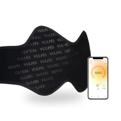 Abbildung von Vulpés HeatBelt Pro 10 Intelligenter Wärmegürtel aus Bambus Medizinprodukt für Rücken, Nieren &amp; Becken Smartphone Steuerung personalisierte Wärme