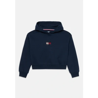 Abbildung von Tommy Hilfiger Rhinestone FLAG Hoodie Kapuzenpullover für Kinder, Größe: 122, Dark night navy