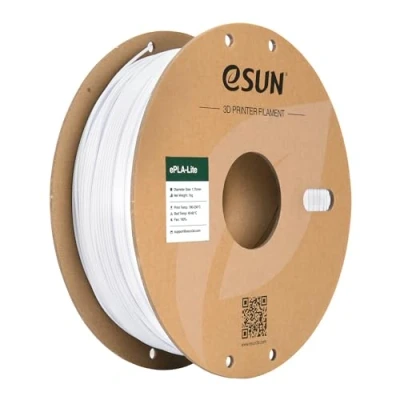 Abbildung von eSUN PLA Filament 1.75mm, Modifiziertes 3D Drucker PLA, Maßgenauigkeit +/ 0.03mm, 1KG Spule (2.2 LBS) Druck für Drucker, Kühles Weiß