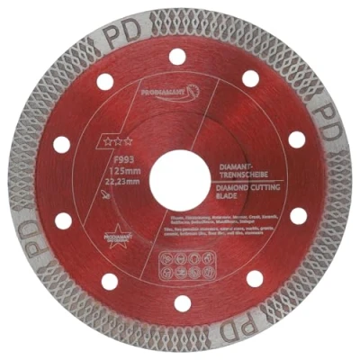 Abbildung von PRODIAMANT Diamant Fliesenscheibe 125mm x 22,23 F993 für Fliese, Feinsteinzeug, Keramik und Naturstein Trennscheibe extra dünn