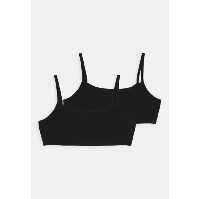 Abbildung von Schiesser Organic Cotton Teens 95/5 2 PACK Bustier für Kinder, Größe: 140, Schwarz